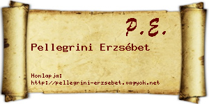 Pellegrini Erzsébet névjegykártya