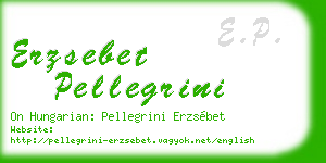 erzsebet pellegrini business card